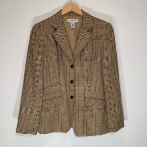 REAL CLOTHES Elegant Checkered Blazer